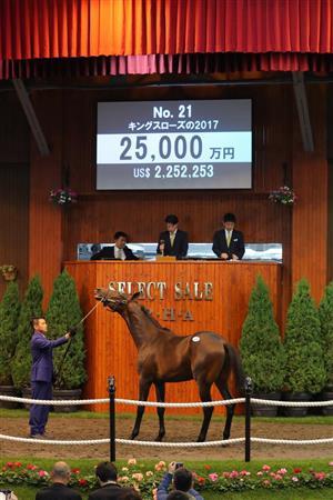 【セレクトセール２０１８】最高額２億７０００万円馬はダノンの野田オーナーが落札