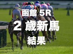 【函館5R・2歳新馬】函館開催の一番星はヒデノブルースカイ　新種牡馬ナダルはJRA初勝利