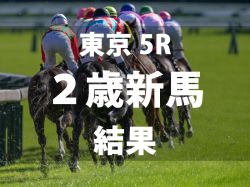 【東京5R・2歳新馬】2番人気のウィンターベルが競り合いを制し東の一番星に